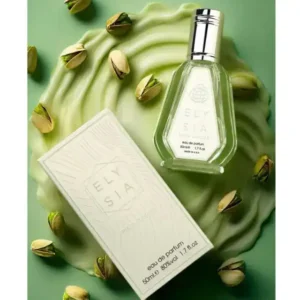 Fragrance World Elysia Pista Sundae – Unisex kvepalai 50ml EDP (Įkvėpti Kayali Yum Pistachio Gelato)