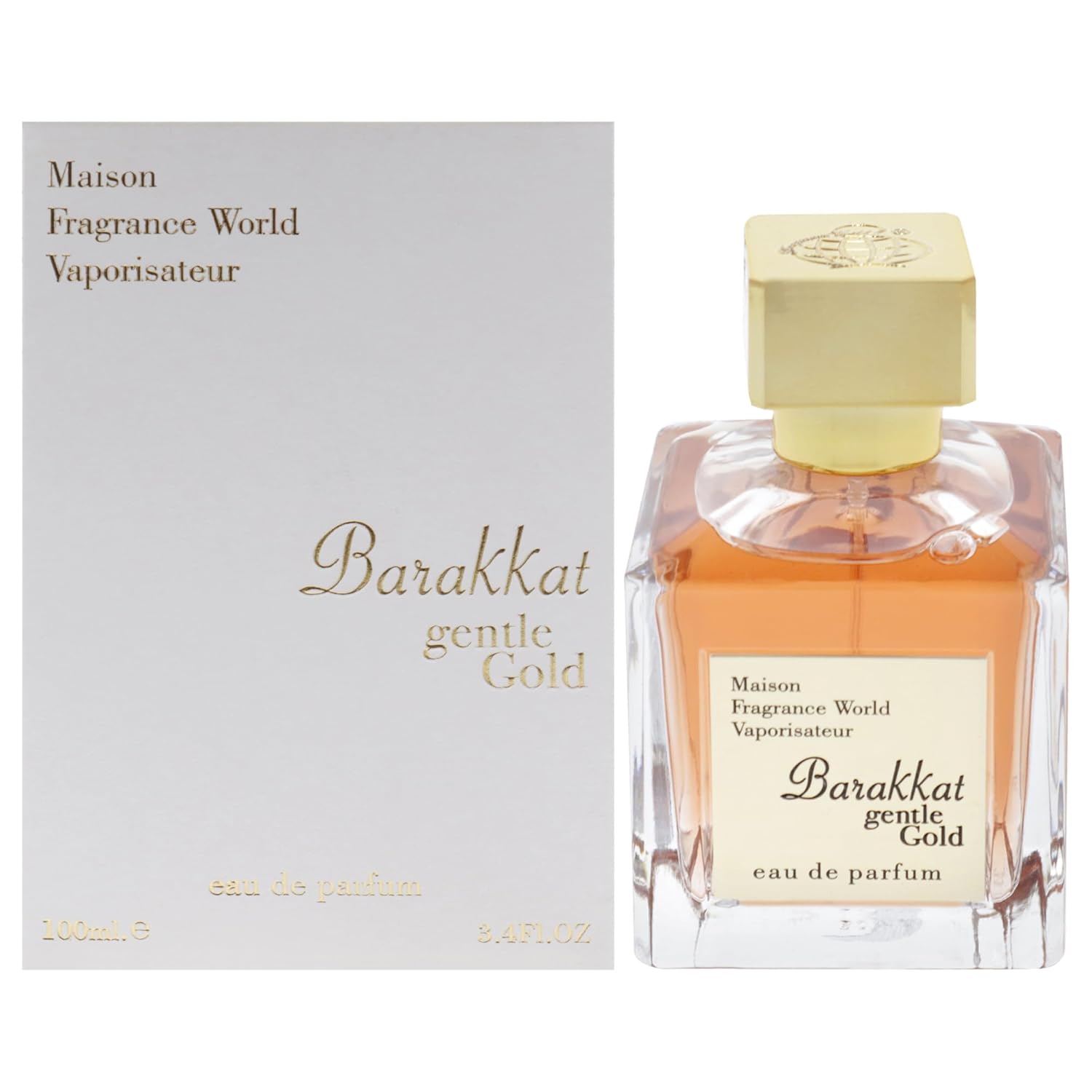 Fragrance World Barakkat Gentle Gold - Unisex kvepalai 100ml EDP (įkvėpti Maison Francis Kurkdjian Gentle - Fluidity Gold)